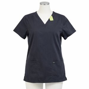 Dickies Navy Blue Scrub Top Size Medium Medical Uniform